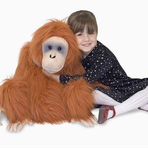 Melissa & Doug Giant Orangutan Lifelike Stuffed Animal (nearly 2 feet tall)Rare!
